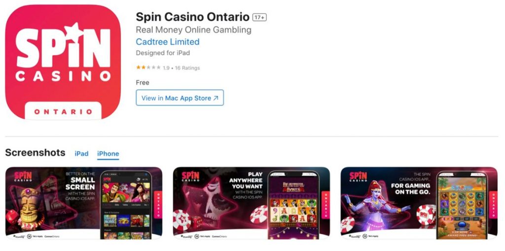 Mobile App Spin Casino